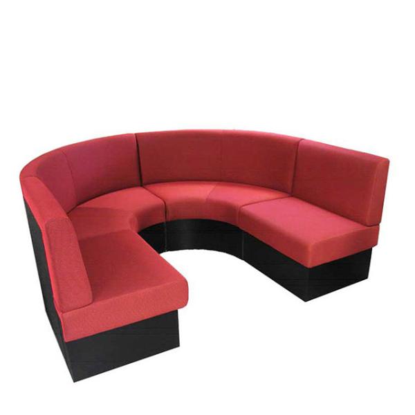 Assento secional em forma de u da cabine do clube noturno de 9 Seat Sofa With Recliners High Back