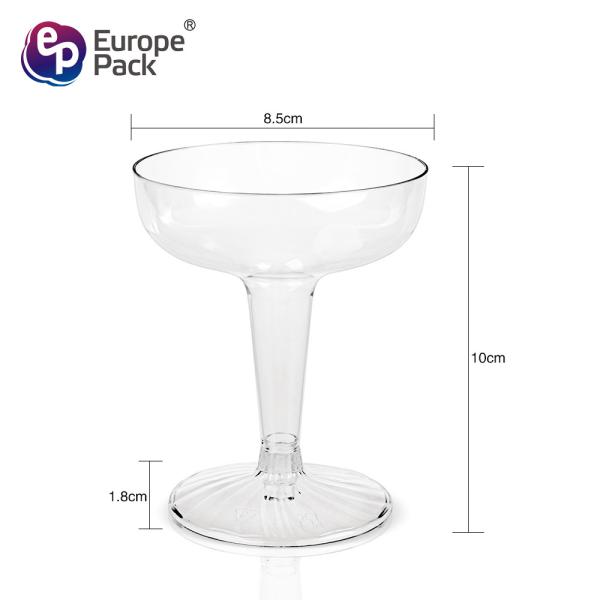 Amazon top seller 2019 disposable PS clear 4oz plastic dessert cup