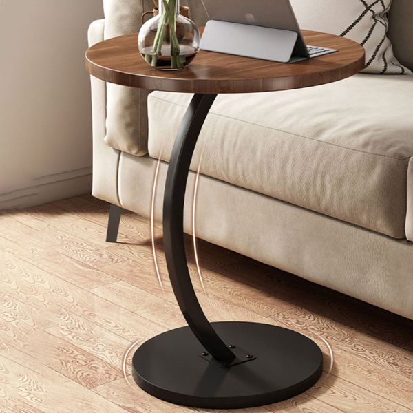 Convenient Laptop Storage Rack for Small Wood Corner Table in Living Room Bedroom