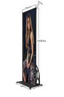 320x160mm Stations Led Poster Stand avec connexion en cascade