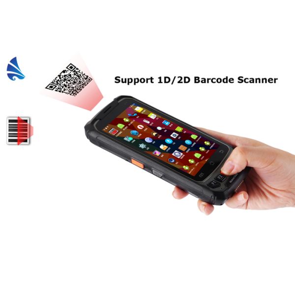 4.7 Inch Portable Rfid Reader Android Handheld Pos Terminal BH86 With Rear 8.0M Camera