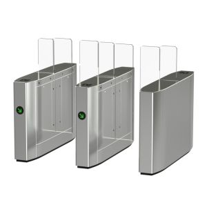 DC24V BLDC Motor Stainless Steel 1.8m Height Glass Barrier Turnstile Speed Gate