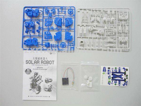 Juguetes educativos de robótica solar de promoción 3 en 1 robótica de tronco novedad y juguetes de mordaza
