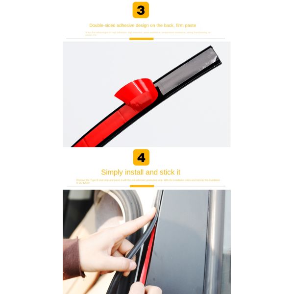 Type I EPDM Self-adhesive Door and Window Sealing Strips for Wind, Warmth, Collision, and Sound Insulation