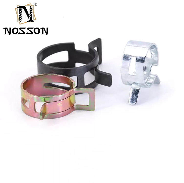 6-15mm Heavy Duty Clamp Spring Band Type Fuel Vacuum Hose Silicone Pipe Tube Clip Zinc Plated Clamps for Heavy Industry