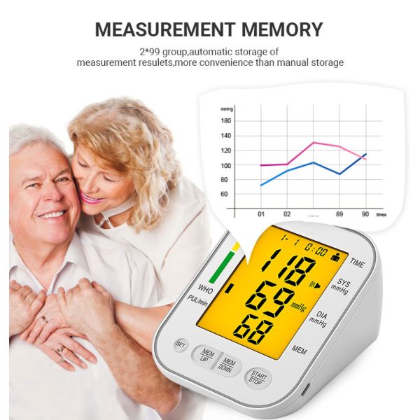 Automatic Digital Arm Blood Pressure Monitors Easy Carry 396g