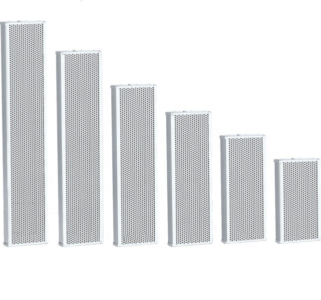 Waterproof IP44 White Column Speakers 40W Outdoor PA Column Loudspeaker