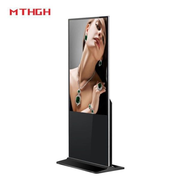 49 Inch Floor Standing Digital Signage with Wi-Fi/Bluetooth/USB Connectivity and 8GB/16GB Storage