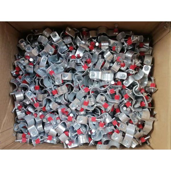7.6mm Head Diameter Pin Clip Nail One Hole Conduit Strap for Secure Attachment to Concrete