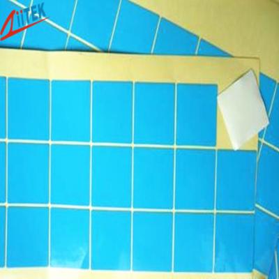 fita adesiva térmica azul do dissipador de calor da espessura IGBT de 0.304mm com a fibra de vidro que suporta o acrílico