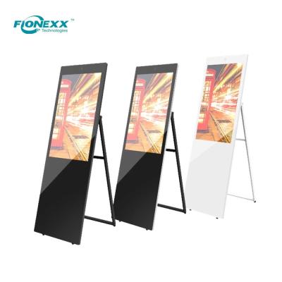 49 polegadas PCAP touchscreen digital display totem portátil um cartaz