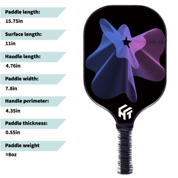 Portable Practice Pickleball Paddle Set , Youth Pickleball Paddle USAPA Standard