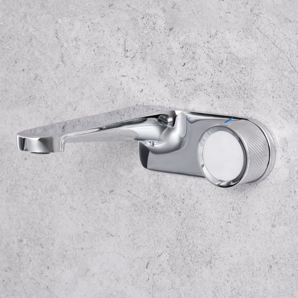 ручка Faucet таза высоты 60mm установленная стеной контролирует горячую холодную воду