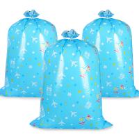 Los sacos plásticos gigantes planos azules del regalo del LDPE sueldan en caliente para el cumpleaños