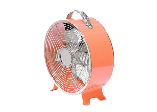 Portable 23cm Blue Retro Desk Fan Air Circulator For Personal Office EMC ROHS Approval