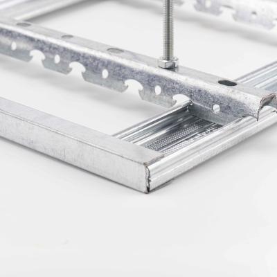 Fireproof Metal Frame Plasterboard Ceiling , 50# Light Steel Keel 18mm Width