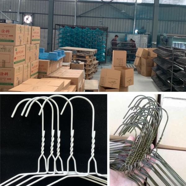 Portable 1.9mm 40.5cm Clothes Wire Hanger Low Carbon Steel Material For Suit