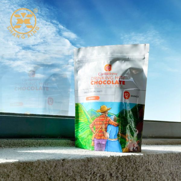 УЛЬТРАФИОЛЕТОВЫЙ покрывая штейн 500g закончил стойку вверх по мешку кофе с молнией клапана