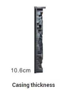 La prenda impermeable al aire libre de aluminio del gabinete HD llevó la pantalla P6 P8 P10 de la publicidad