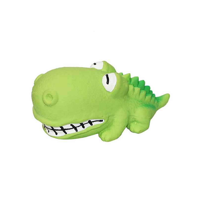 Bsci Big Head Dinosaur Latex Pet Toys  For Puppies
