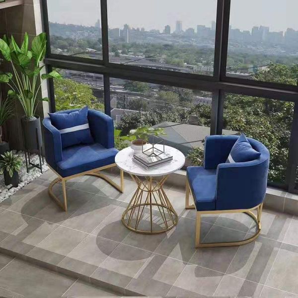 Metal And Fabric Dining Chairs , Metal Frame Upholstered Dining Chair
