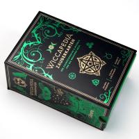 Emballage en papier rigide coulissant avec plateau et estampage en feuille verte pour cartes magiques