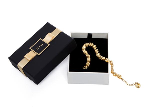 Small Decorative  Black Jewellry Box , Earring Necklace Bracelet Storage Box With Velvet Inner Cushion