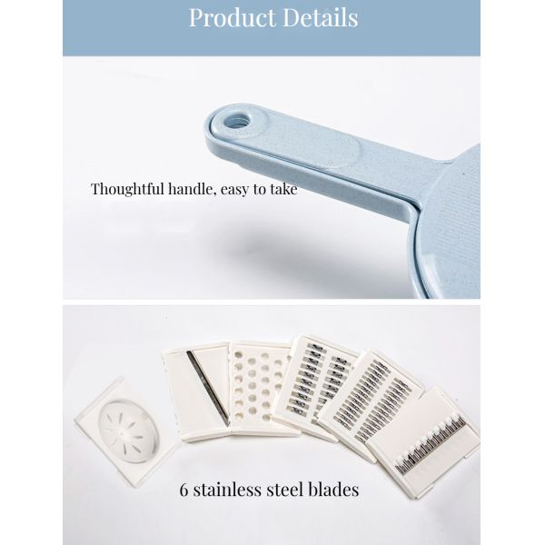 Customized Logo Multifunctional Fruit Vegetable Bowl Slicer for Modern Gourmet Kitchen