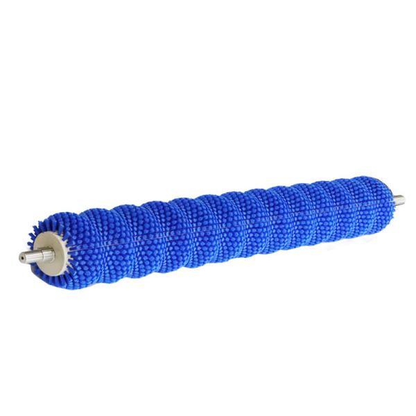 O rolo cilíndrico de nylon industrial da limpeza do fruto escova giratório