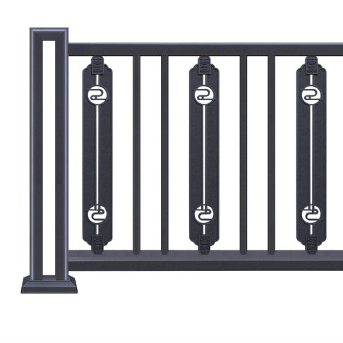 Custom High-Quality Metal Villa Yard Railing with Matte Finish and Long-Lasting Durability