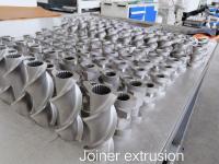 Polissage de l'aluminium en bronze Extrudeur Éléments de vis 2 volés pour l'industrie alimentaire gonflée