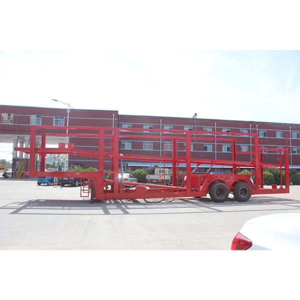 2/3axle 6/8/10/12 Hydraulic/Screw Lifting SUV/Car Carrier Semi Trailer Hauler with Jump Board Truck Trailer Price