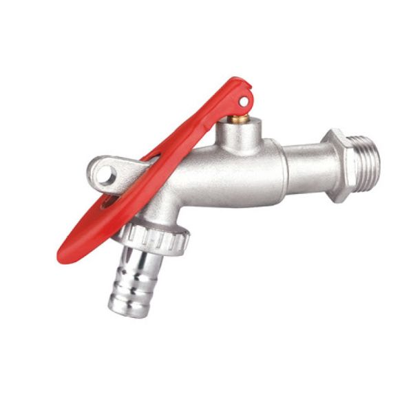 Никелевая шланг бибкок мужской нитевой 1/2 дюйма 3/4 дюйма садового трубопровода современный латунь Бибкок с керамическим клапаном ядро