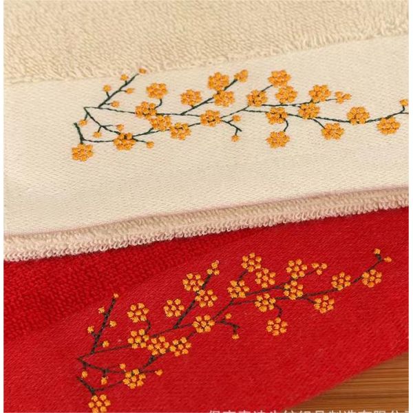 Toallas para el hogar 100% de algodón puro bordado directo suave absorbente ideal para todos los grupos de edad