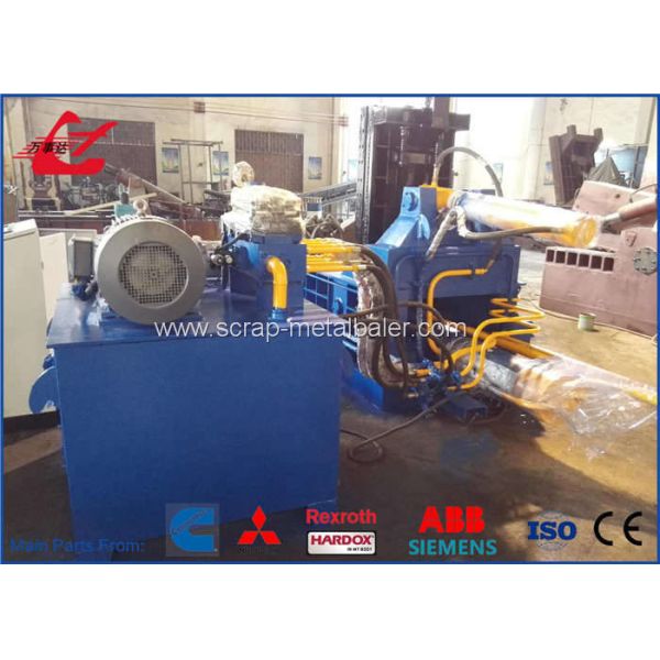 Scrap Recycling Hydraulic Metal Baler, 125T Force with PLC Control for Steel & Aluminum Processing