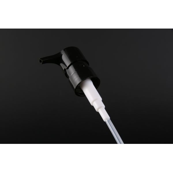 Black Plastic Lotion Cleansing Oil Pump Disperser Non Spill for household
