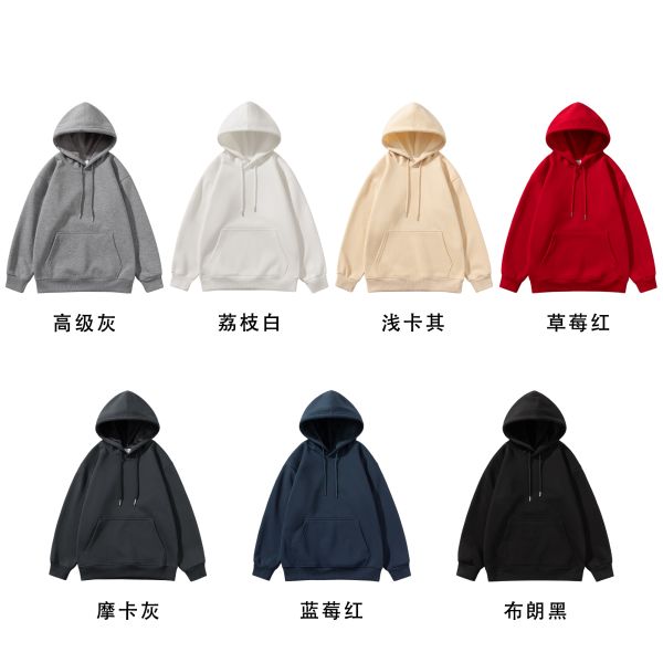 FODARLLOY Fashion Vintage Hoodie OEM Streetwear Essentials Oversize Unisex Pull Coat Men's Hoodies Pullover Black