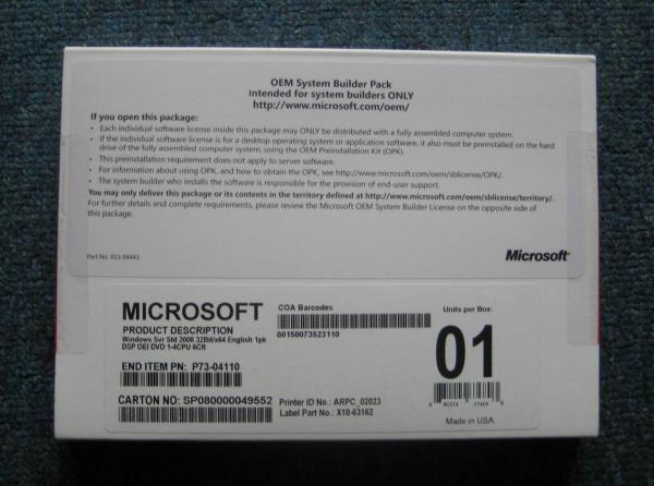 OEM 2008 do servidor de Windows
