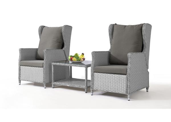 PE Rattan Outdoor Leisure Chairs Set For Gardern Relaxing Time