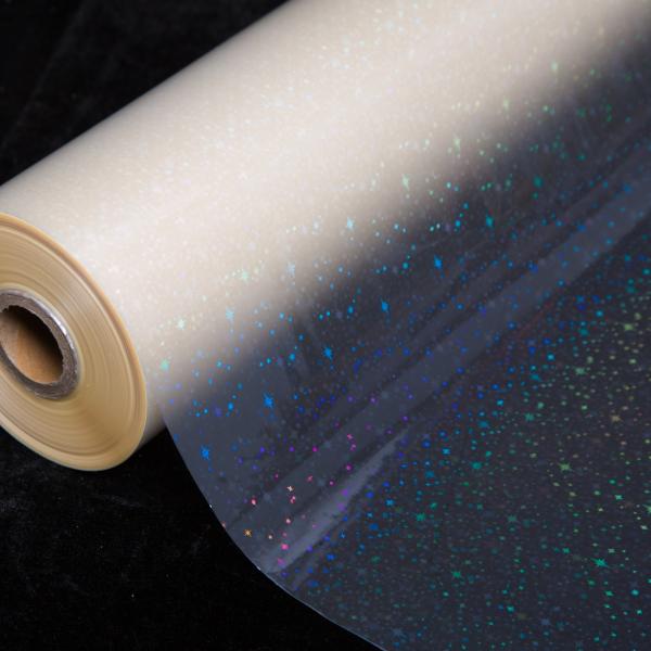 Factory Direct Sales BOPP Transparent Thermal Holographic Film with EVA Glue Strong Adhesion for Box Packaging