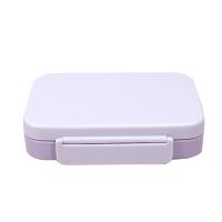 Boîte de déjeuner Bento étanche aux fuites avec récipient en plastique réutilisable pour le stockage violet
