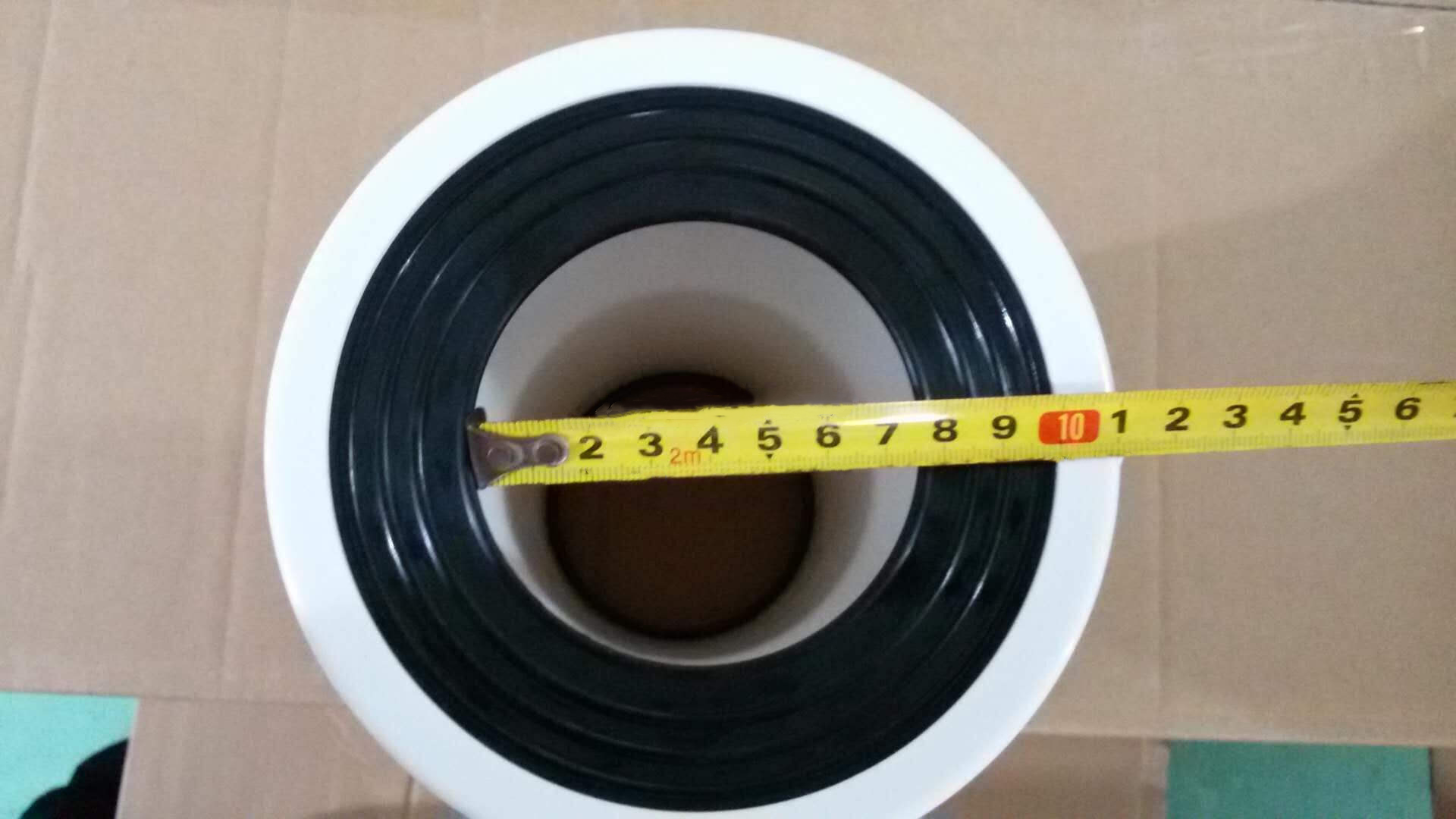 White Straight Pipe Of The PP Toilet Tray Connector With Rubber Sealing Gasket