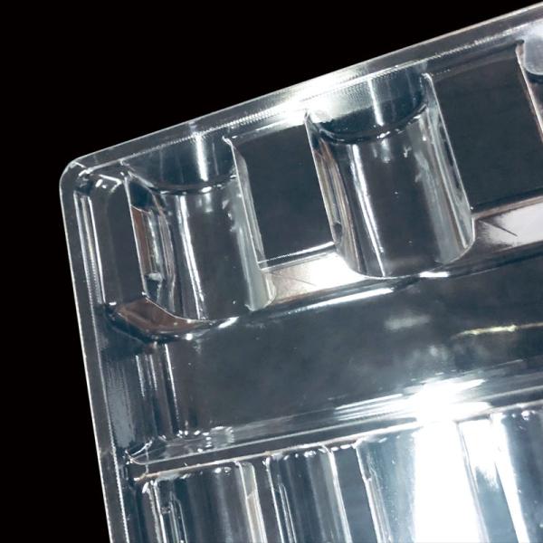 Clear PET Ampoule Holder Tray Secure Packaging for Multiple Vials Customizable
