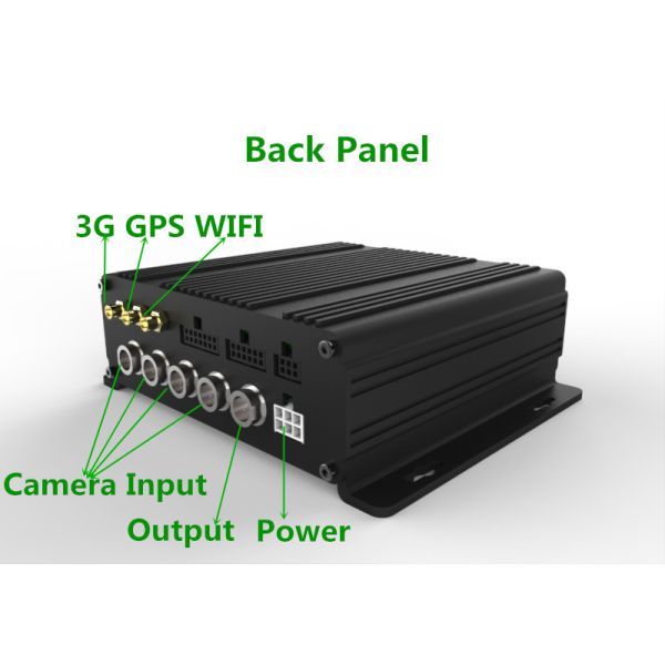 Mini 4CH 720P SD Card Mobile DVR 128GB Support 3G GPS WIFI Black