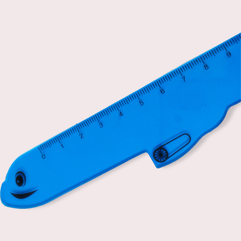 Hot selling OEM wholesale creative stationery 15CM students airplane shape plastic ruler