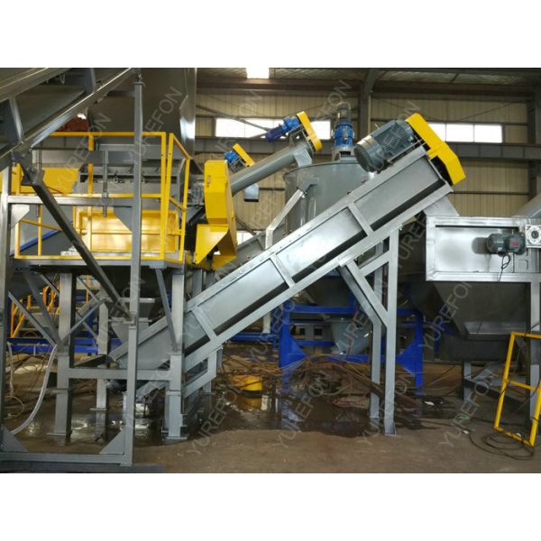 304 Stainless Steel 150 KW Polythene Bags Recycling Machines 300 Kg / H Full Automatic