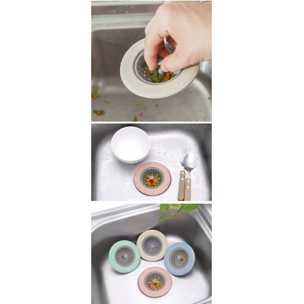 Salle de bains en caoutchouc de bouchon de drain de filtre de tamis d'évier de silicone de vaisselle de cuisine