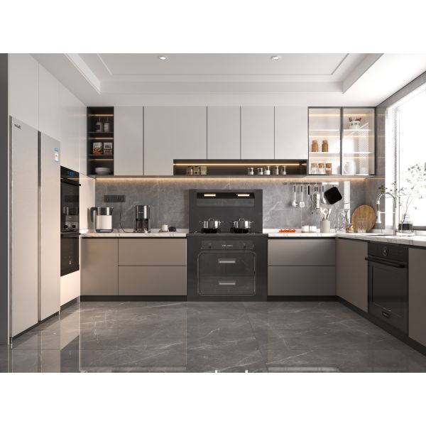 Standard European Furniture Complete Smart Kitchen Pantry Storage Cabinets