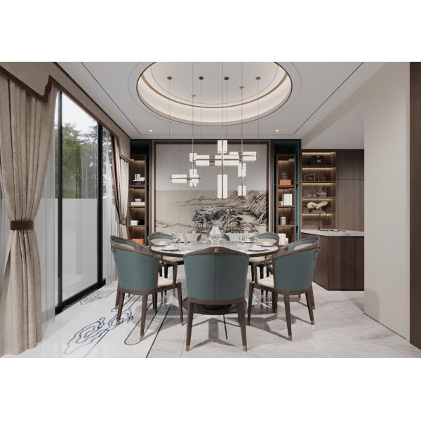 OEM/ODM CUSTOM FURNITURE MANUFACTURE MODERN CHINESE ZEN LIVING ROOM FURNITURE SET BY DINGHAO BESPOKE FURNITURE WITHIN SOLID WOOD