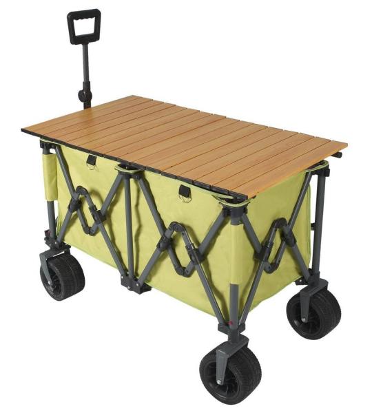 Outdoor Garden Heavy Duty Utility Portable Large Capacity Camping Collapsible Wagon Cart With All-Terrain Wheels
